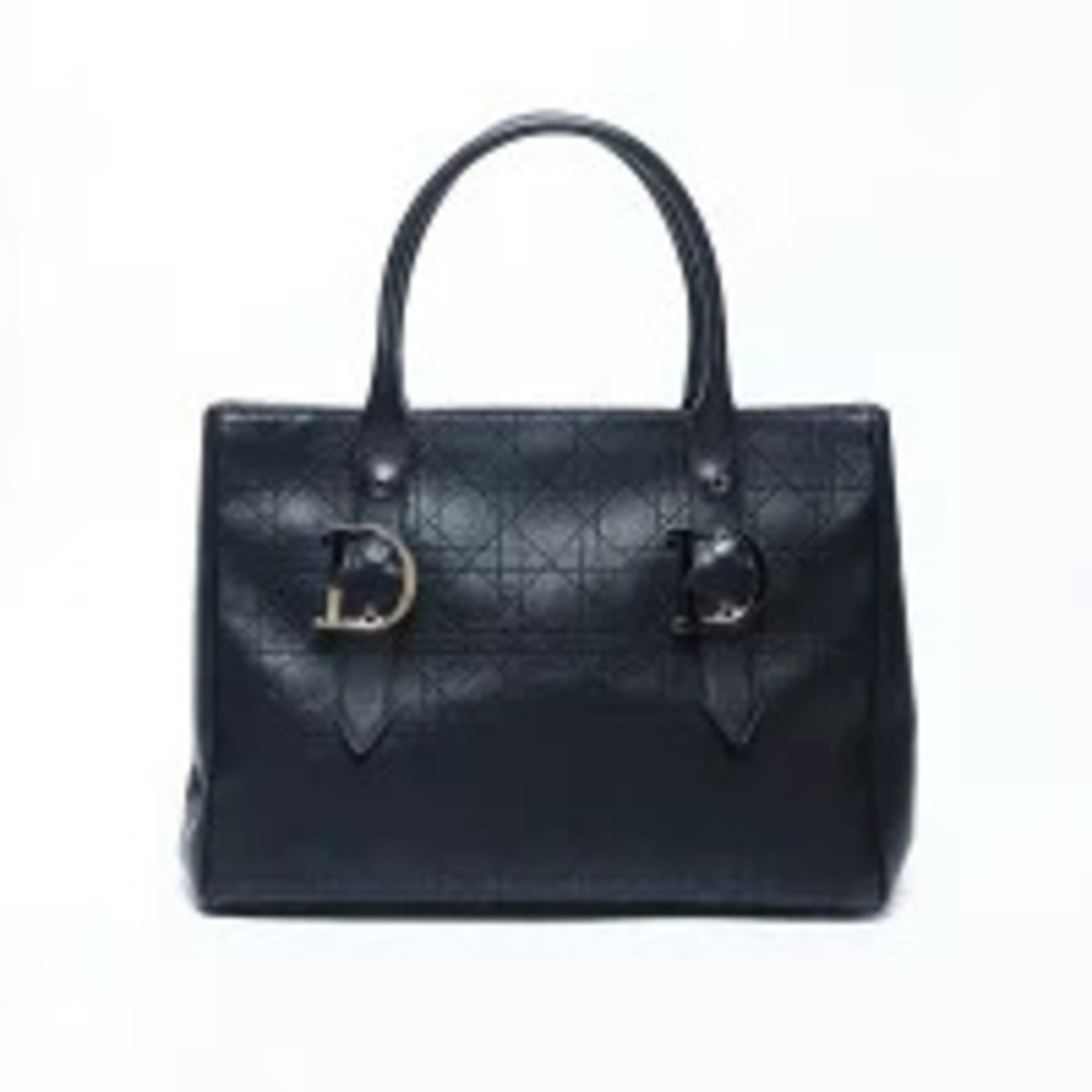 Christian Dior Cannage Tote Bag Black - Picture 2 of 13
